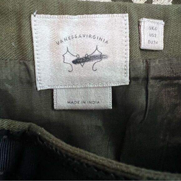 Anthropologie Vanessa Virginia Embroidered Floral Tulipa Skirt Size 2 - Picture 6 of 9